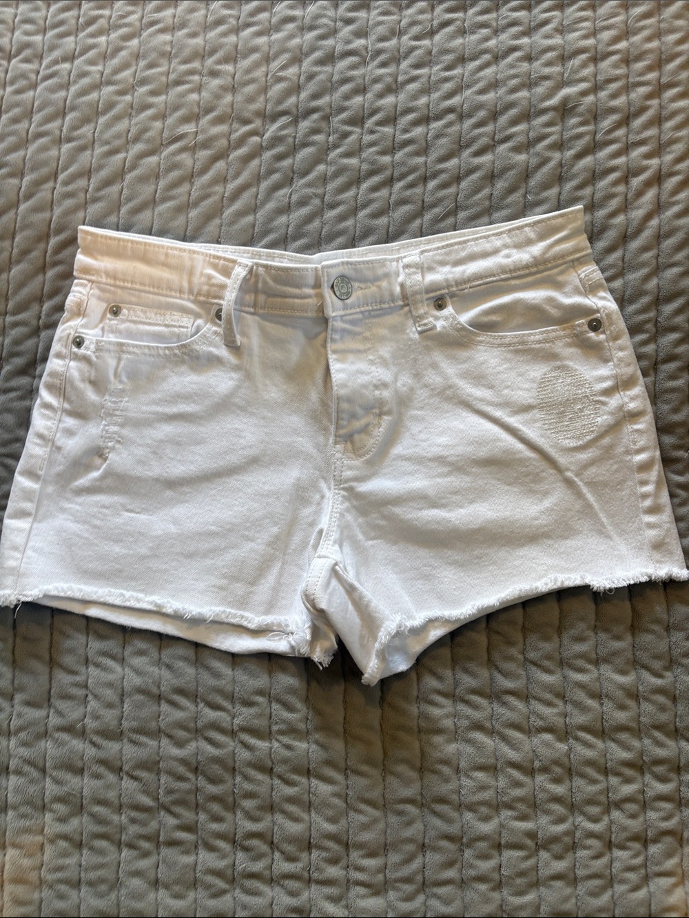 GAP White Denim Cutoff Shorts